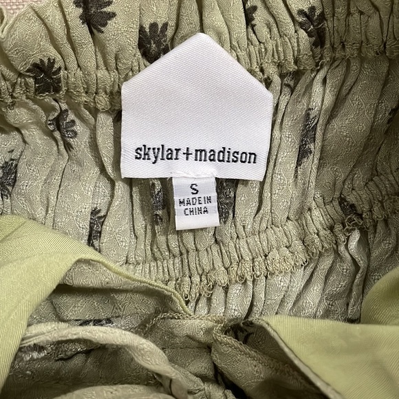 Skylar + Madison green floral halter top - Picture 4 of 4